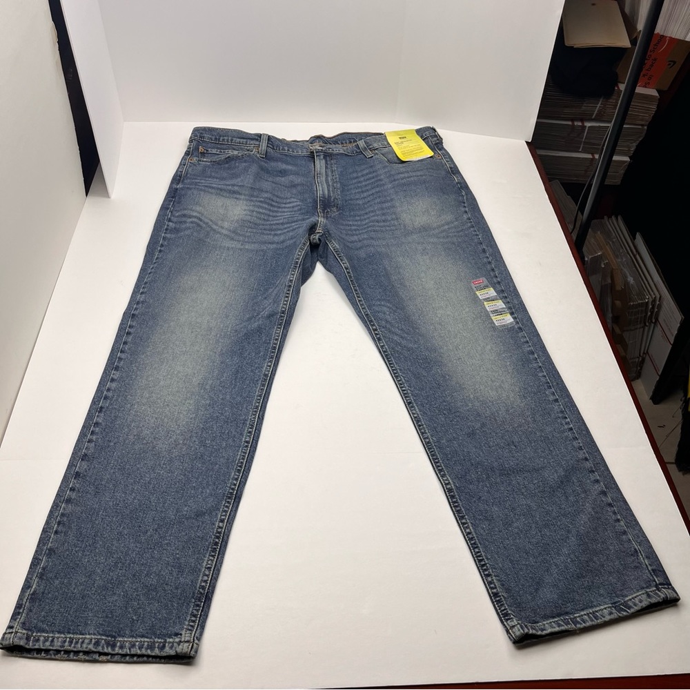 Levi's 541 Athletic Taper Men SZ 42 x 32 Blue Denim Jean Stretch Five Pocket NEW